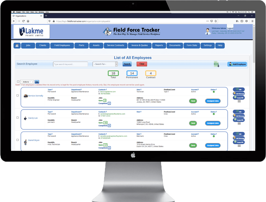 Easy Field Technician Management 1 Field Technician Management For Field Service Software