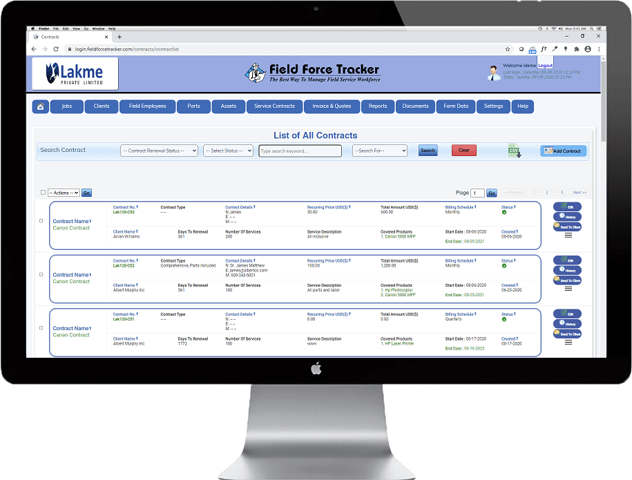Service Contracts and Warranties 1 Service Contract Management