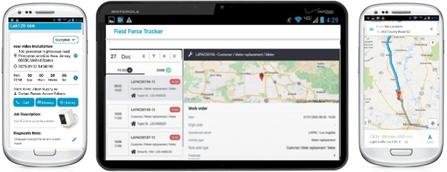Mobile integrated software-Field Force Tracker